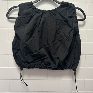 Zara Black Crop Tank Top Relaxed Style